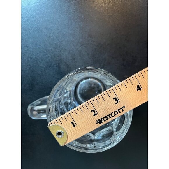 Guinness Clear Dimple Glass Stein Beer Mug Tankard Handle Luminarc Brand - Picture 8 of 8